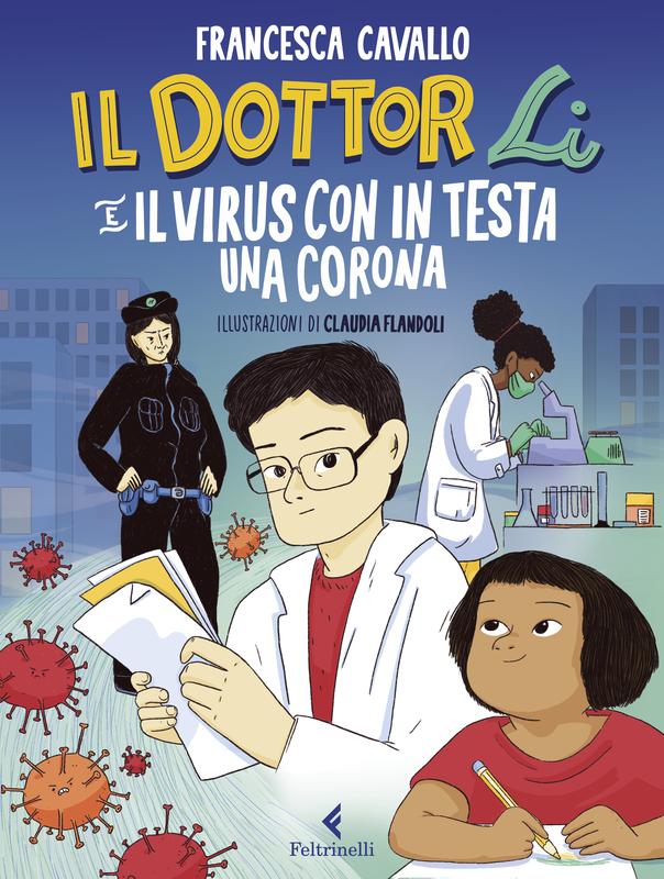 Il Dottor Li e il virus con in testa una corona