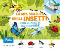 La mia scatola degli insetti con 4 insetti da scoprire