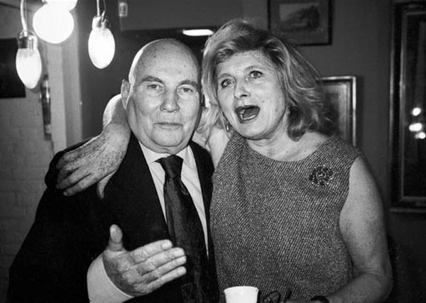 Londra, 2000. Con Hans Werner Henze.