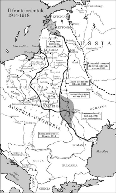 Il fronte orientale, 1914-1918