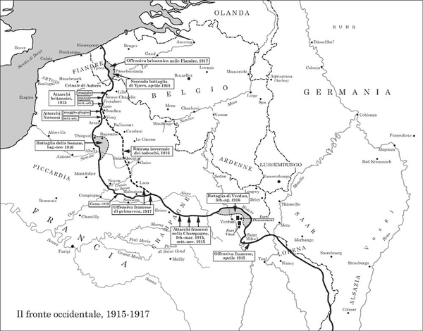 Il fronte occidentale, 1915-1917