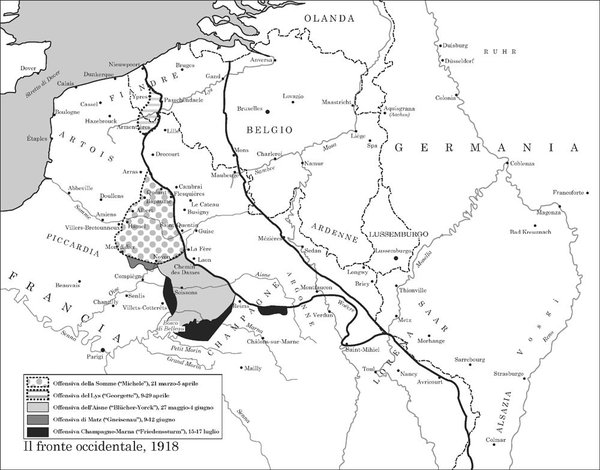 Il fronte occidentale, 1918