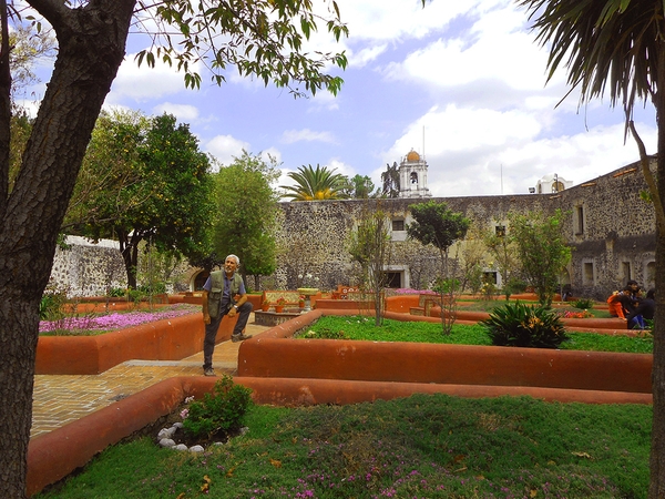Il patio interno di Churubusco, oggi orto botanico, dove avvenne l’estrema resistenza degli ultimi combattenti del San Patricio