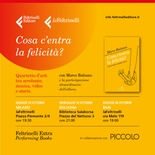 Cosa c’entra la felicità? con Marco Balzano, in collaborazione con il Piccolo Teatro di Milano.