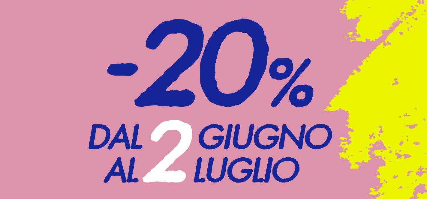 offerta con sconto del 20%